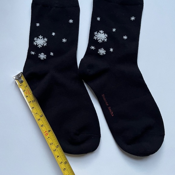 Simone Rocha Black Snowflake Socks - Picture 3 of 3